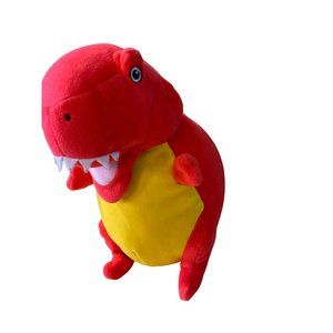 Adventure Planet Plush Stuffed Animal Doll Toy Red Trex Dinosaur 10.5 in Tall